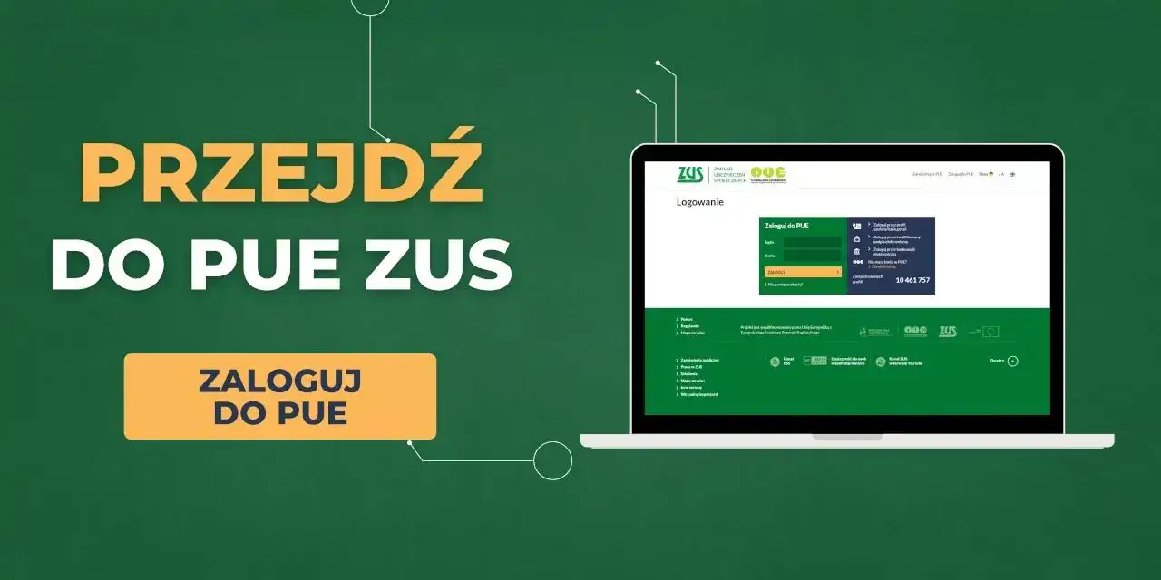 PUE ZUS logowanie, składanie wniosku online, ikony bankowości elektronicznej