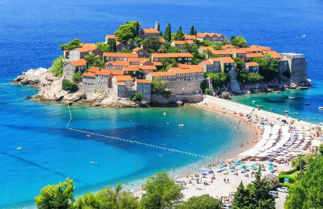 Plaża Sveti Stefan Czarnogóra