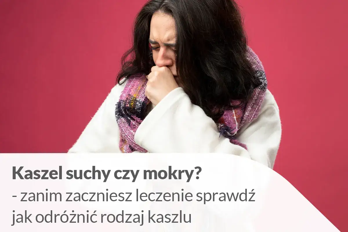 infografika jak rozpoznać kaszel suchy i mokry