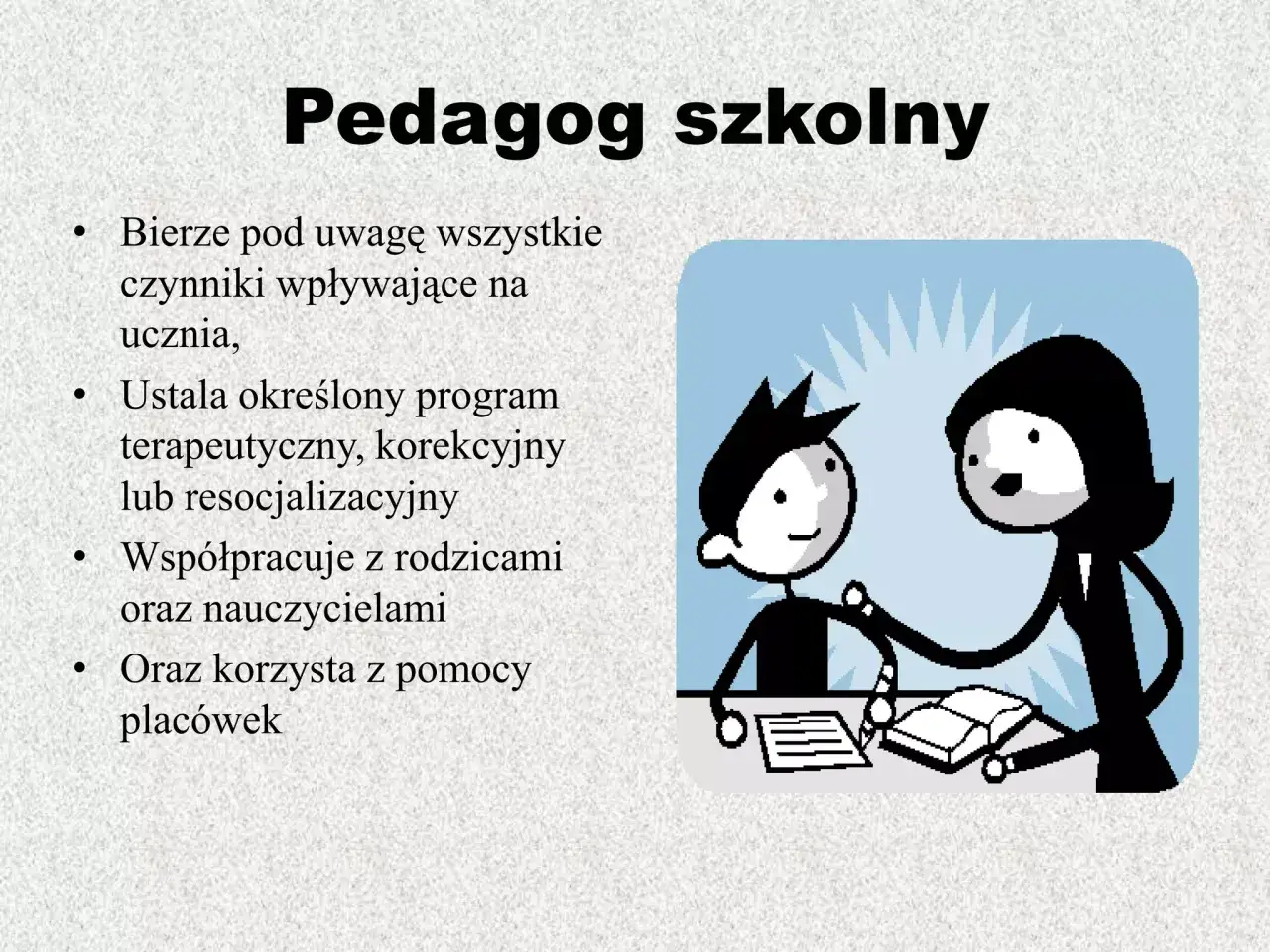 Pedagog szkolny rola wsparcie