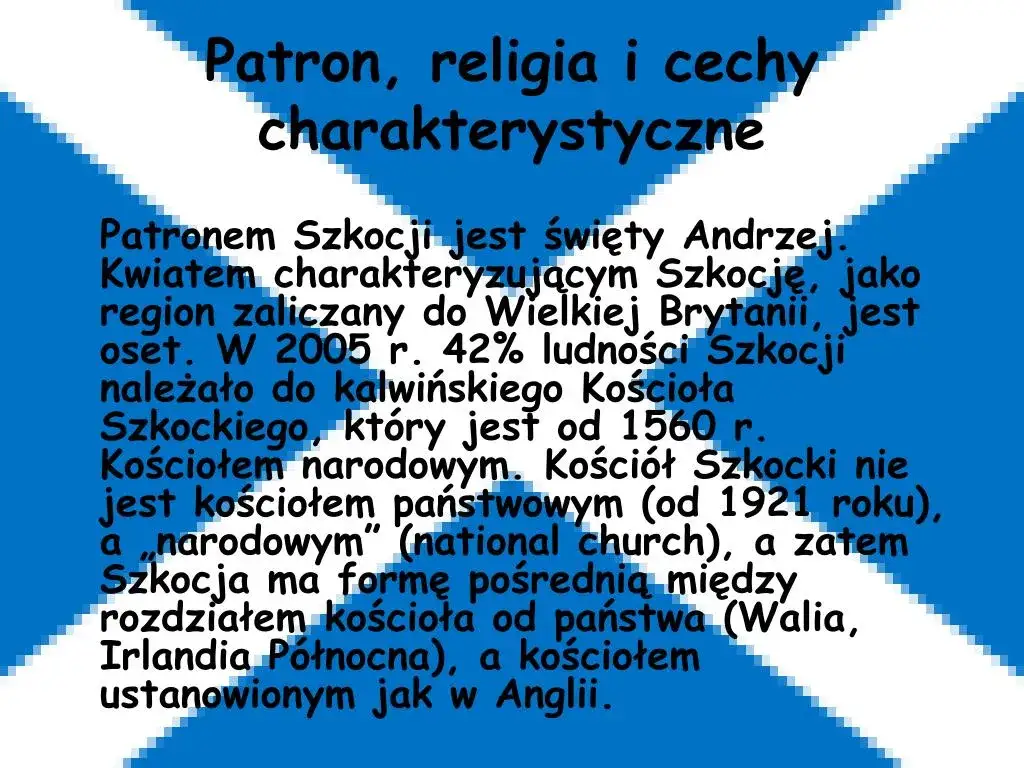 Zdjęcie Kto jest patronem Szkocji? Poznaj znaczenie św. Andrzeja i tradycje