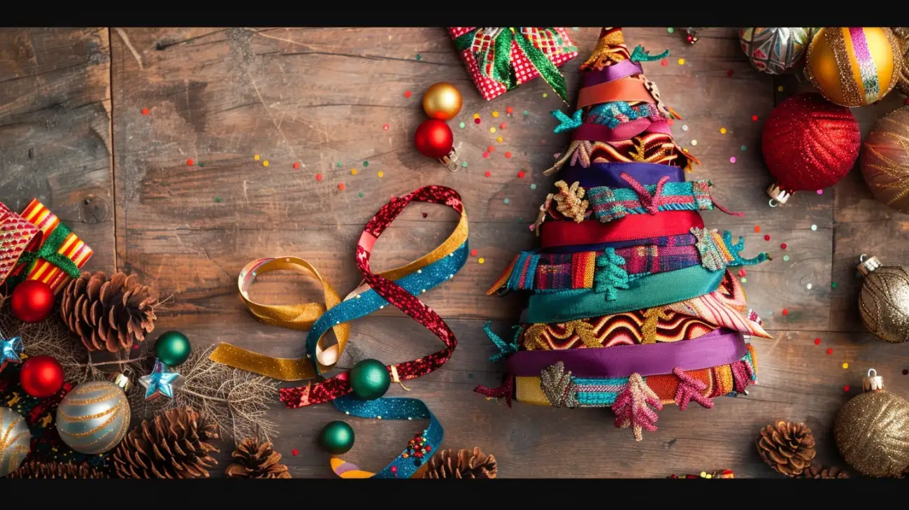 Zdjęcie Jak zrobić choinkę z wstążek? Kreatywne pomysły na ozdoby