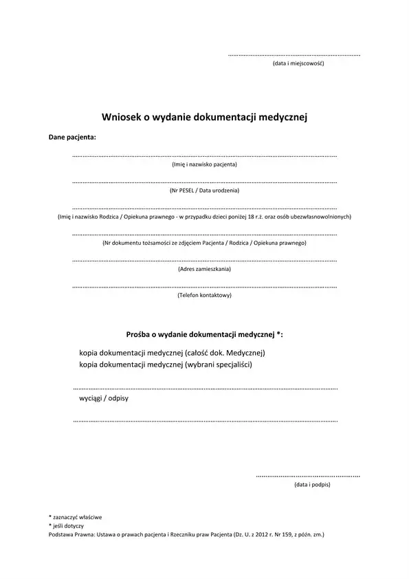 Zdjęcie Jak uzyskać dokumentację medyczną ze szpitala bez zbędnych formalności