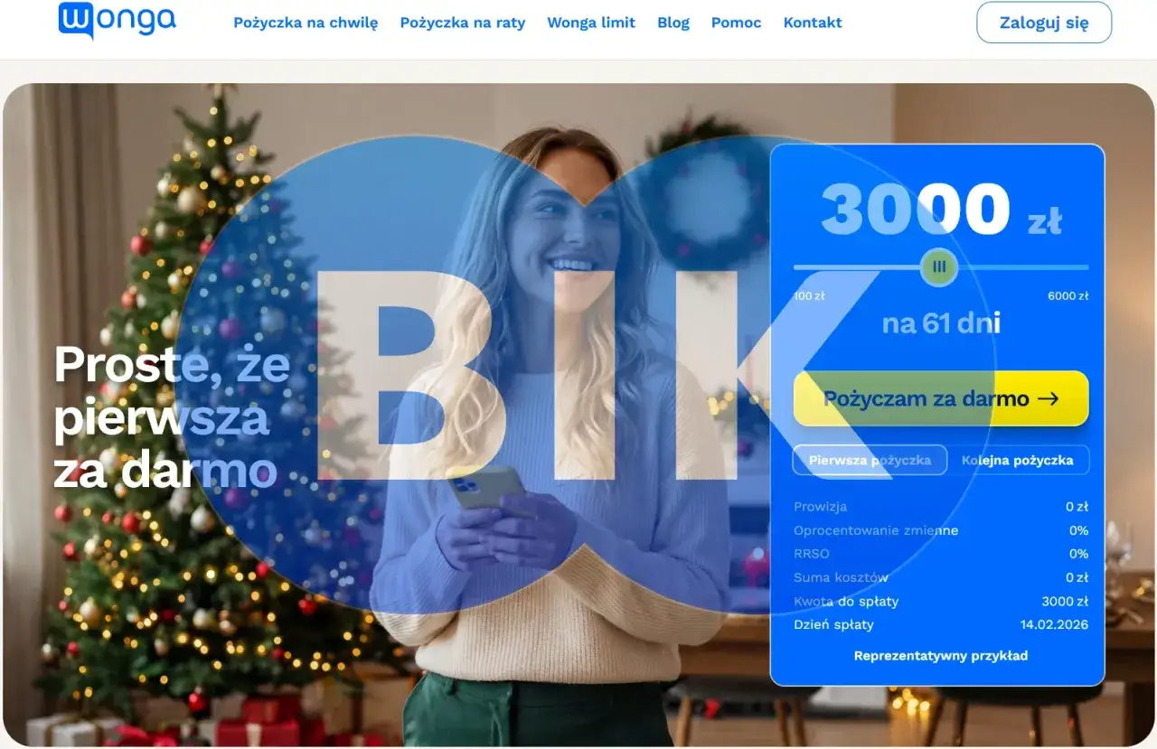 Zdjęcie Wonga a BIK/KRD: Pożyczka z negatywnym wpisem czy to możliwe?
