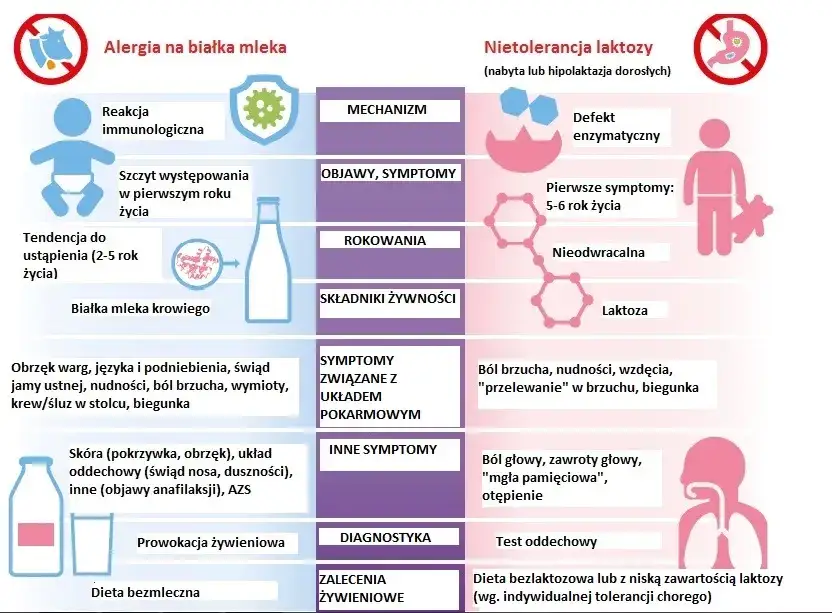 Zdjęcie Nietolerancja laktozy objawy na skórze - rzadkie, ale niepokojące sygnały