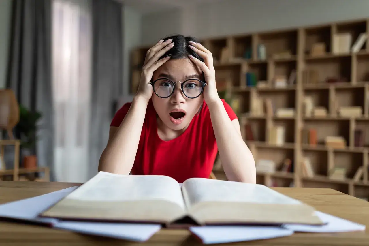 Uczeń popełniający błąd na egzaminie