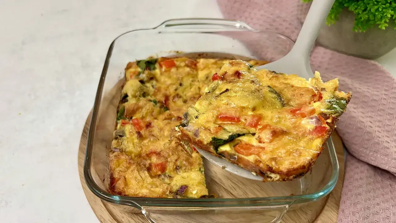 zapiekanka z jajkiem i warzywami