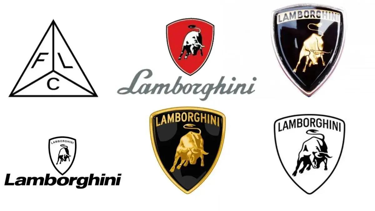 logo Lamborghini 1998 vs 2024 por&oacute;wnanie