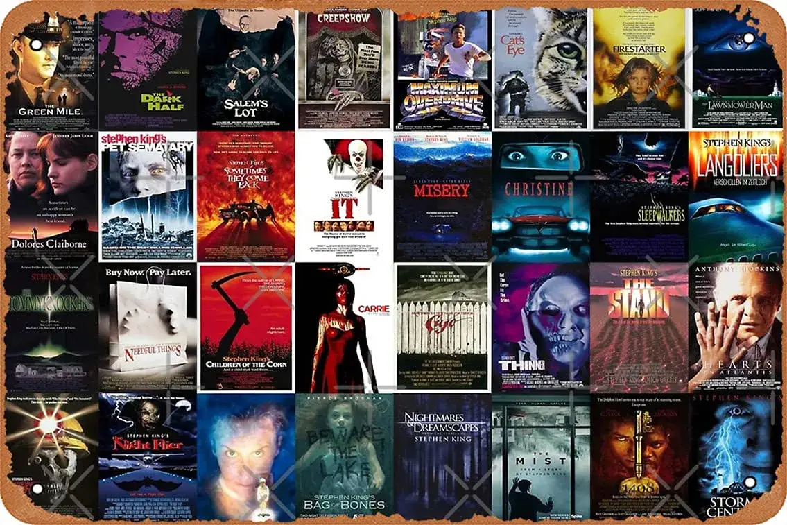 Stephen King Filmplakate Collage