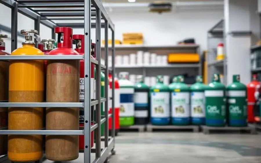 Bezpieczne przechowywanie butli gazowej