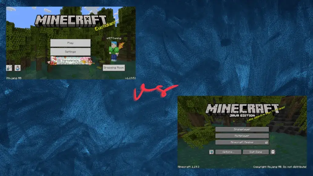 Minecraft Launcher Java Edition vs Bedrock Edition