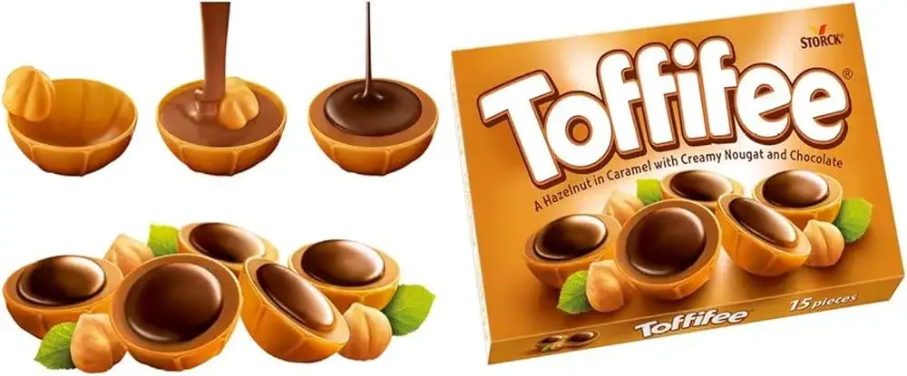 Toffifee 125g opakowanie i pralinki
