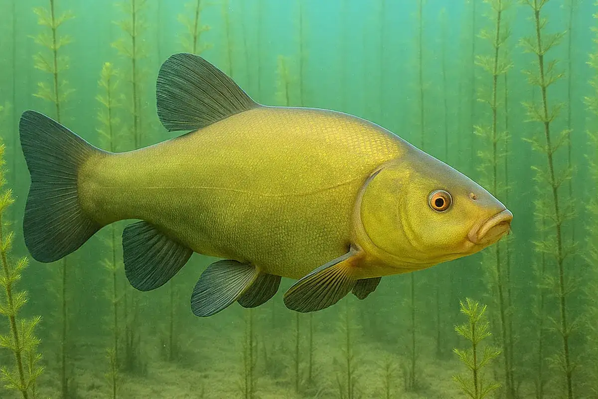 Lin i karaś w naturalnym środowisku