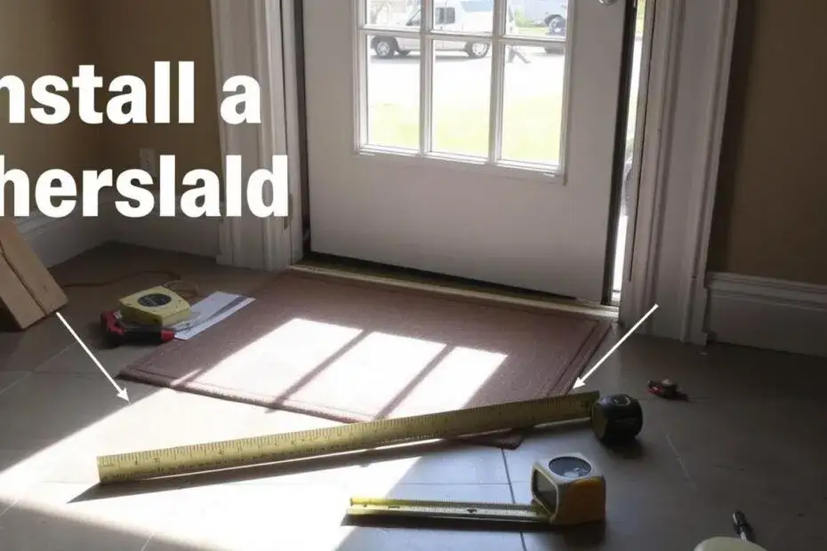 Zdjęcie Jak łatwo i bez błędów zamontować próg w drzwiach wejściowych krok po kroku