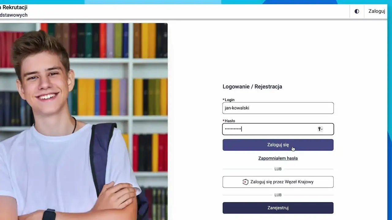 system rekrutacji online logowanie