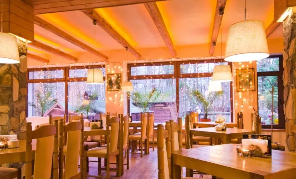 Dom Nad Wodospadem Międzygórze restauracja widok