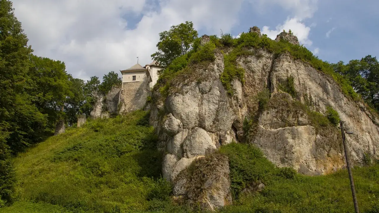 Zamek w Ojcowie i Zamek Pieskowa Skała panorama