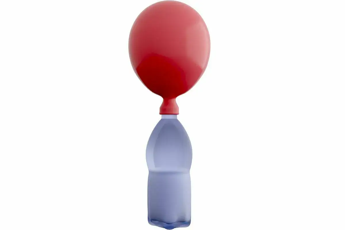 eksperyment samopompujący się balon drożdże