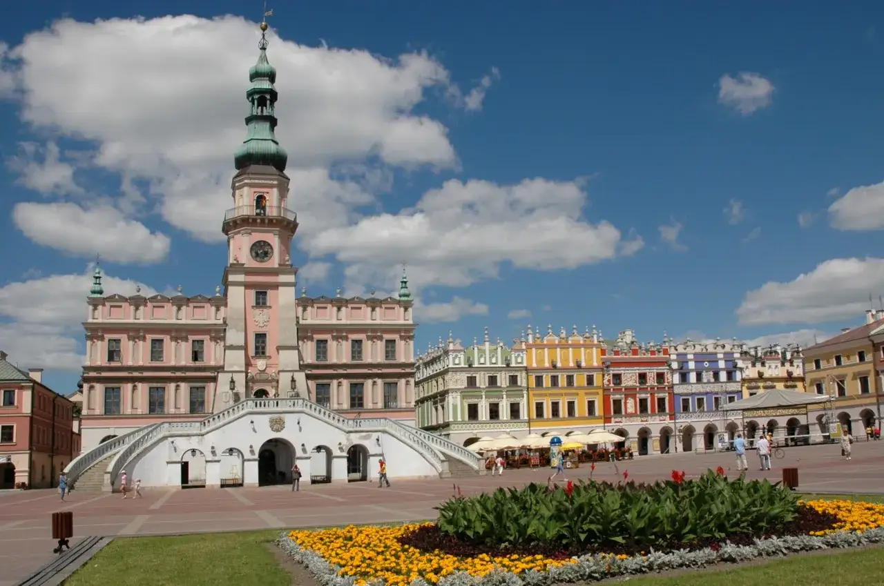 Zamość Rynek Wielki panorama