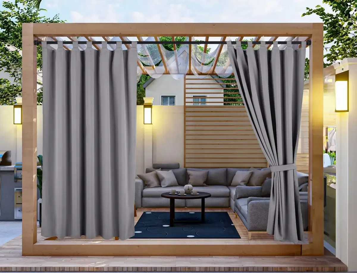 rodzaje tkanin na zasłony zewnętrzne do altany