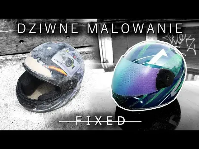 malowanie kasku motocyklowego sprayem