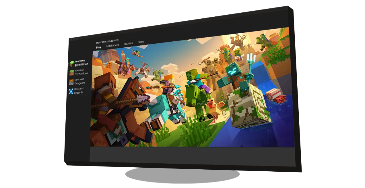 Minecraft Launcher download official site screenshot
