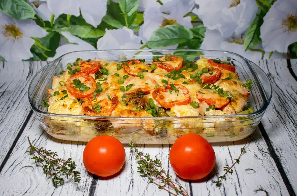 Zapiekanka warzywna z kurczakiem