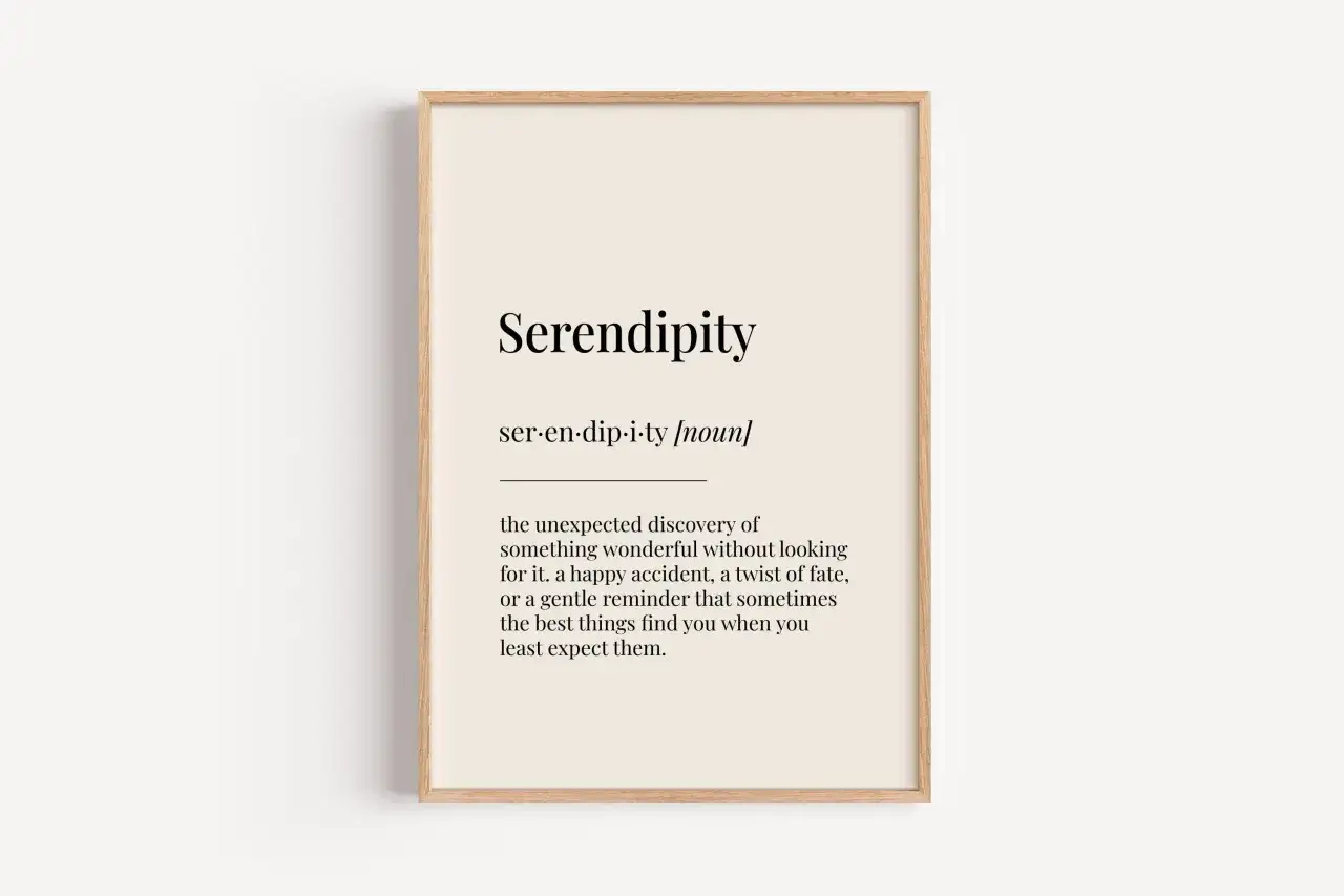 Serendipity word meaning illustration