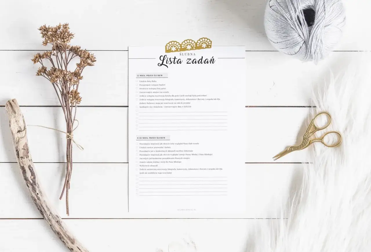 stos dokumentów do ślubu, checklist ślubny