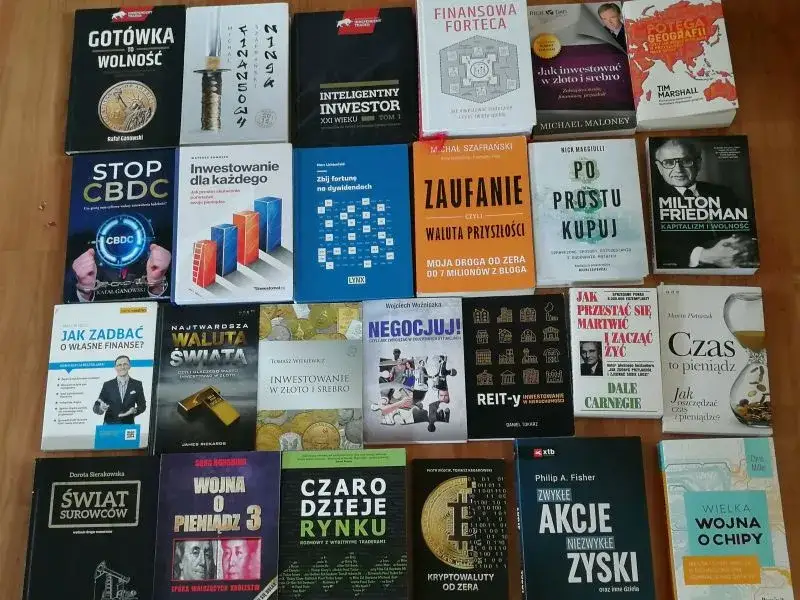 okładki polskich książek o finansach i rozwoju osobistym