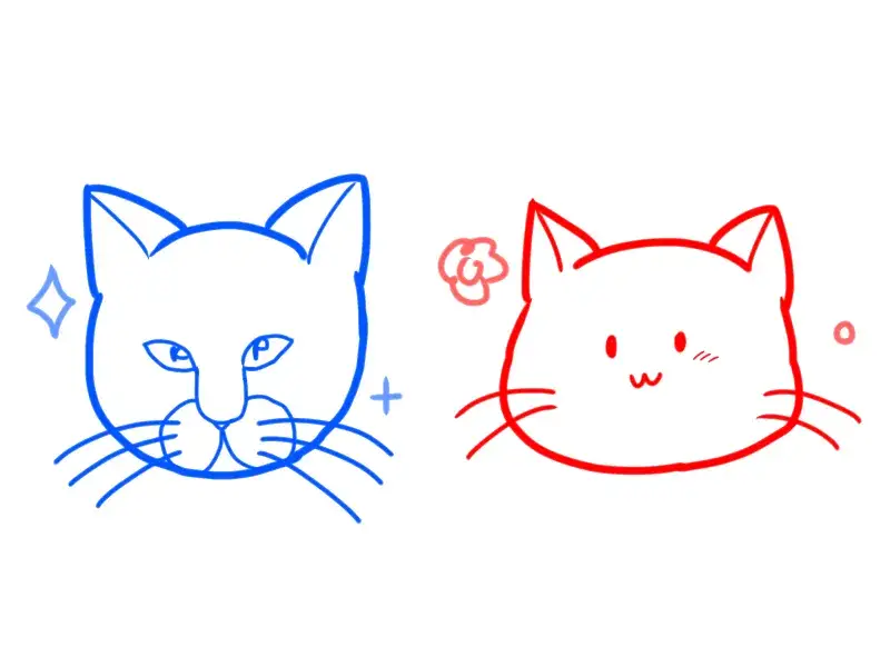 realistische katzenaugen und schnurrhaare zeichnen
