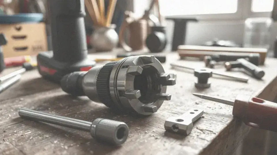 demontaż uchwytu wiertarskiego krok po kroku