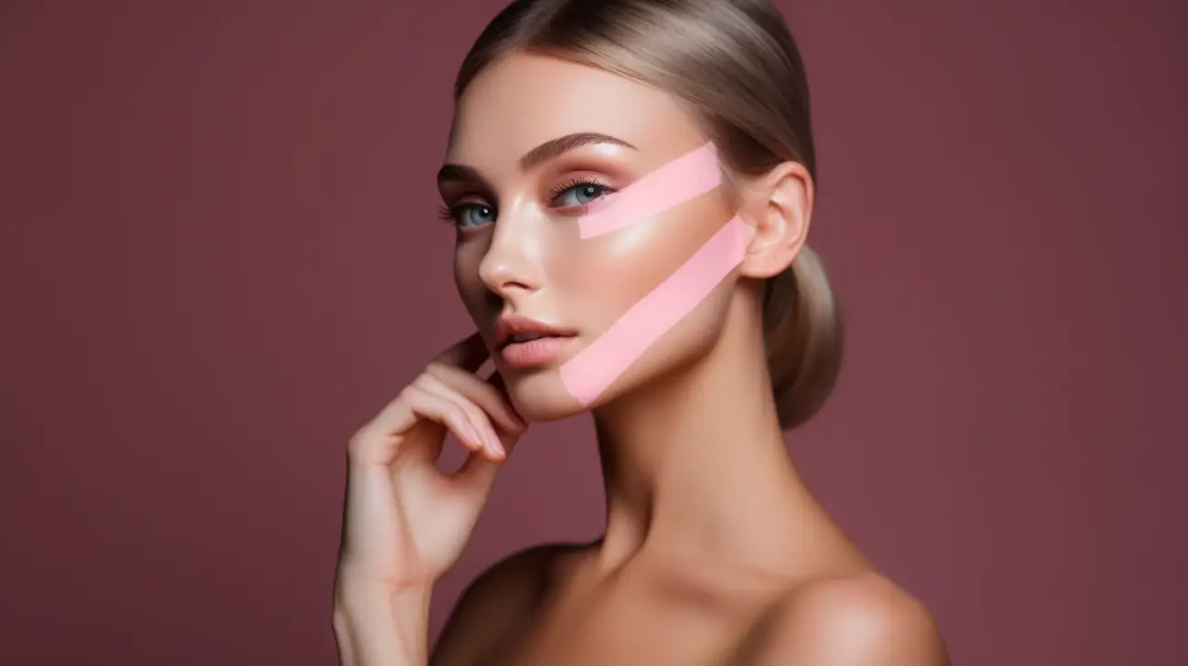 Kinesiotaping estetyczny na twarz - Taping i taśmy do twarzy