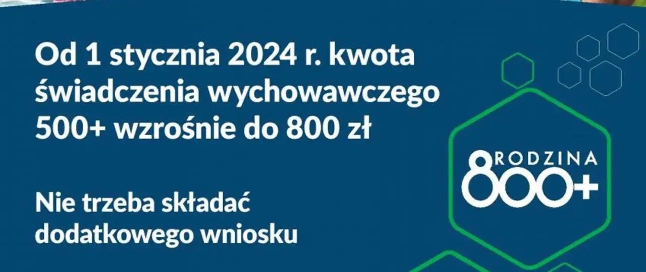 rodzina z dziećmi, kalendarz, data 1 stycznia 2024, 800 plus