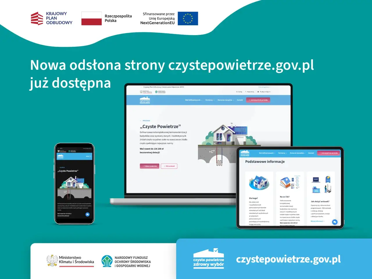 Nowa odsłona strony czystepowietrze.gov.pl zachęca do skorzystania z programu 
