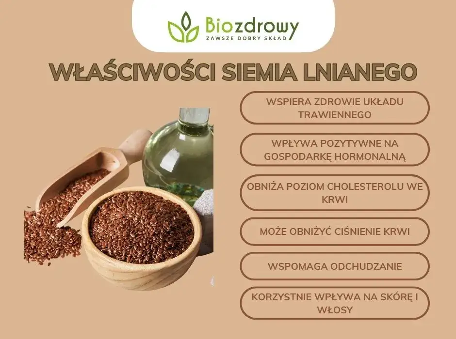 Jak prawidłowo przygotować siemię lniane infografika