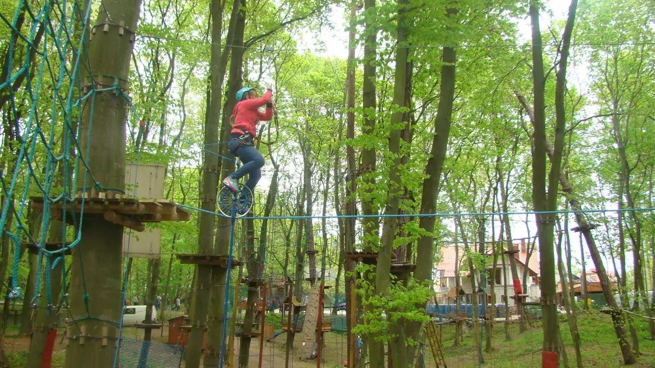 Park linowy Krynica Morska dzieci