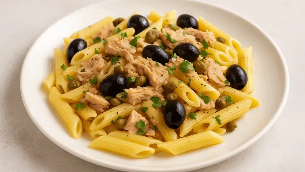 szybki obiad 15 minut makaron tuńczyk