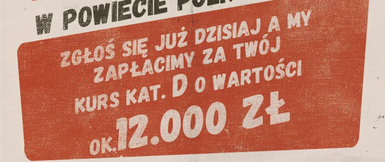 Dofinansowanie kursu kwalifikacji zawodowej kierowcy