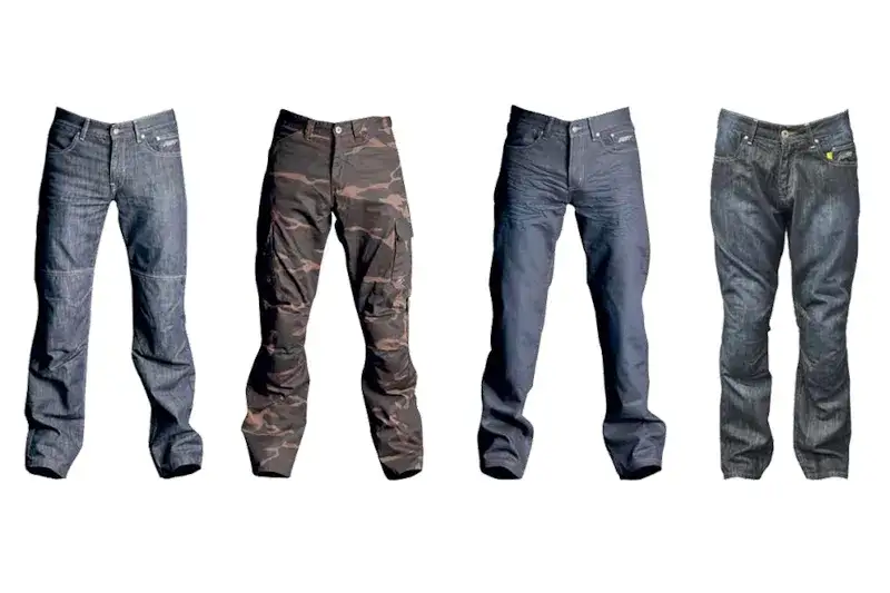 porównanie jeansów motocyklowych i spodni tekstylnych mesh