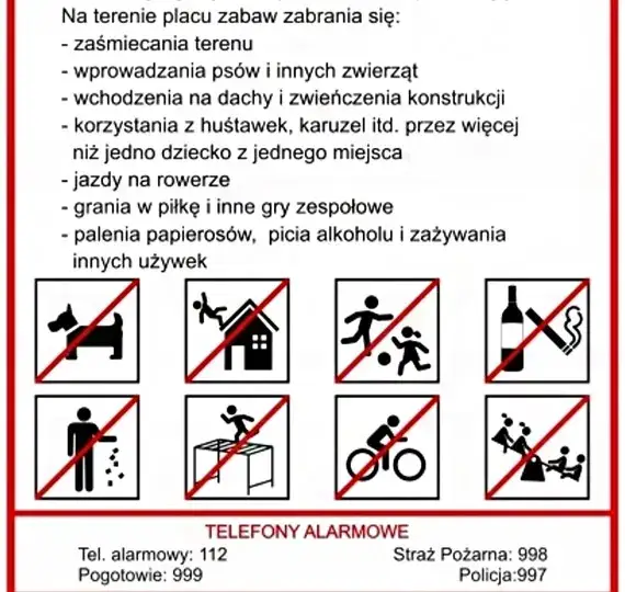dzieci bawiące się na placu zabaw, regulamin placu zabaw