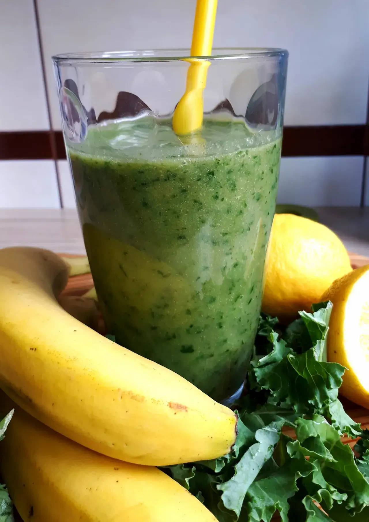 Zdjęcie Zdrowy koktajl jarmuż banan jogurt - prosta receptura na smoothie