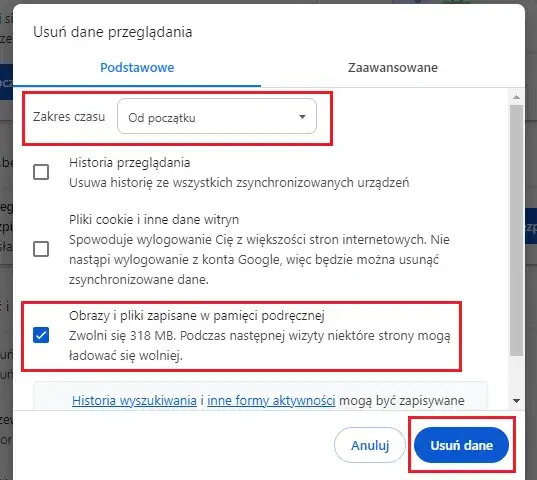 Zdjęcie Jak wyczyścić pamięć podręczną przeglądarki i poprawić jej wydajność