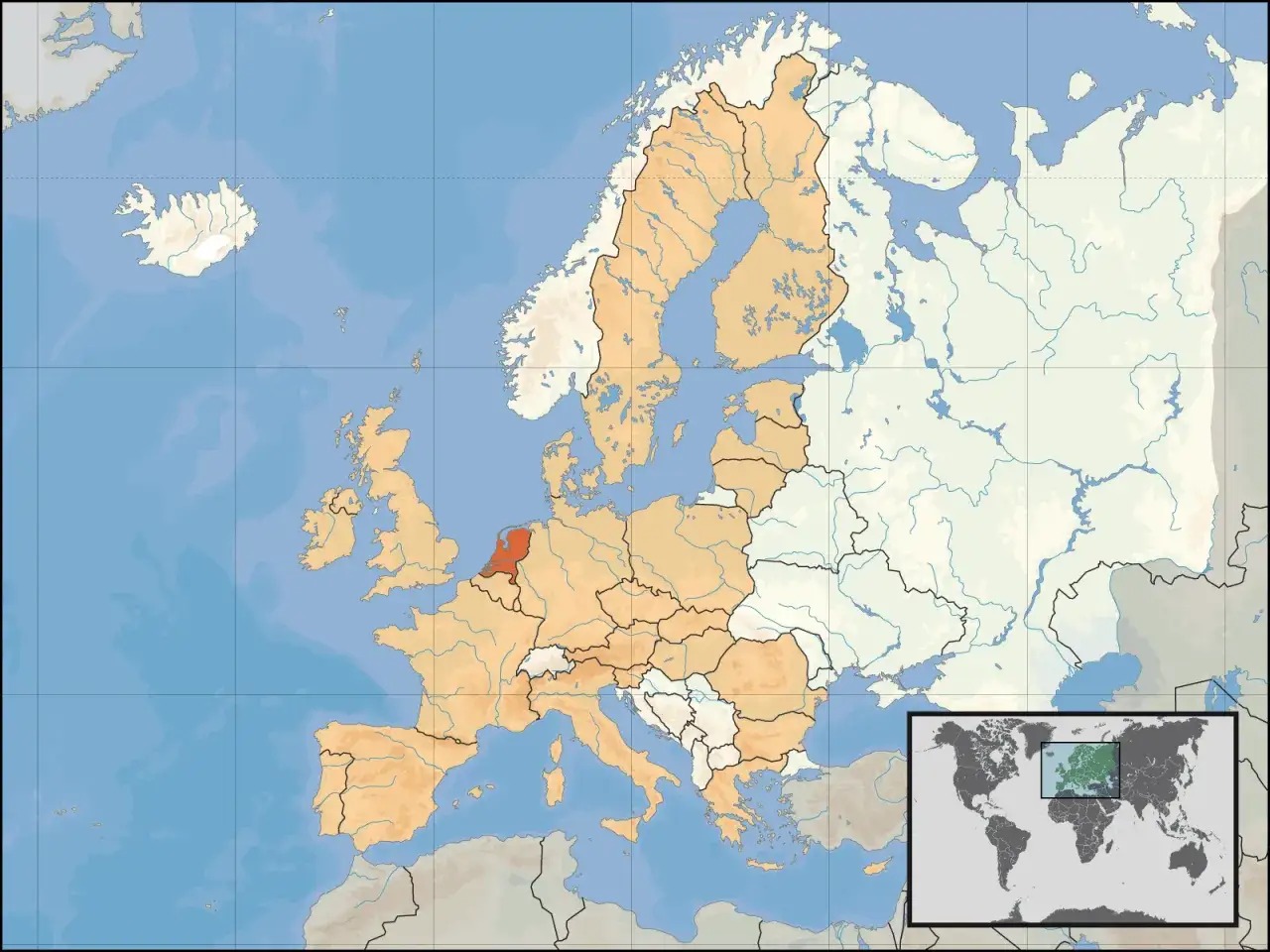 Zdjęcie Gdzie leży Holandia na mapie? Odkryj jej położenie w Europie