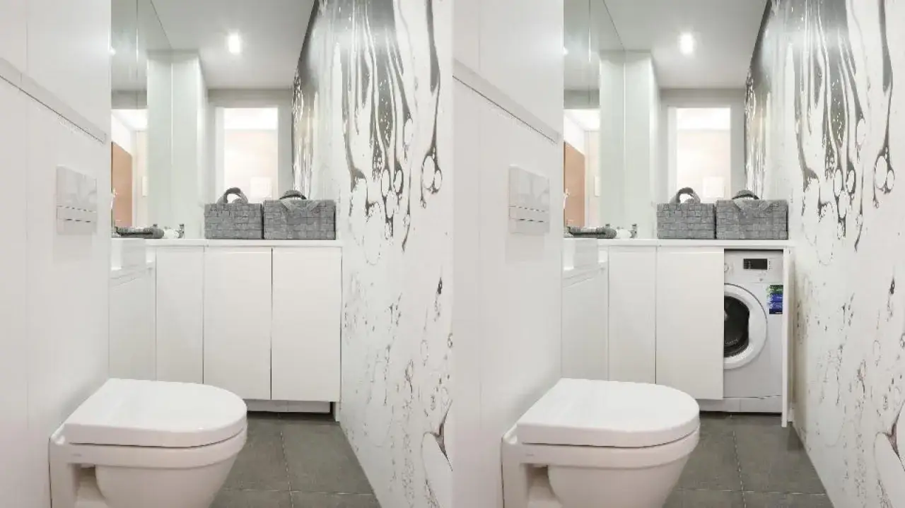 Zdjęcie Jak sprytnie ukryć pralkę w małej łazience: 5 skutecznych metod