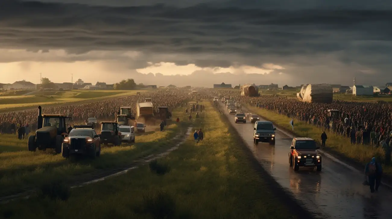 Masowe protesty rolników spowodowały komplikacje na drogach w Polsce. Furia przeciwko Zielonemu Ładowi rośnie w Europie.