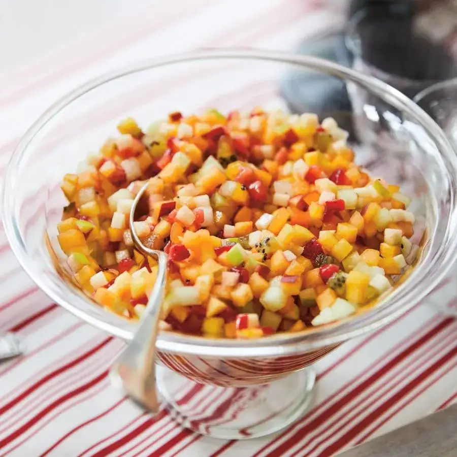 Zdjęcie Salade de fruits gastronomique : élévation du goût et de la présentation