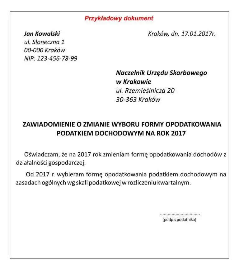 Zdjęcie Jak napisać oświadczenie do urzędu skarbowego, aby uniknąć problemów