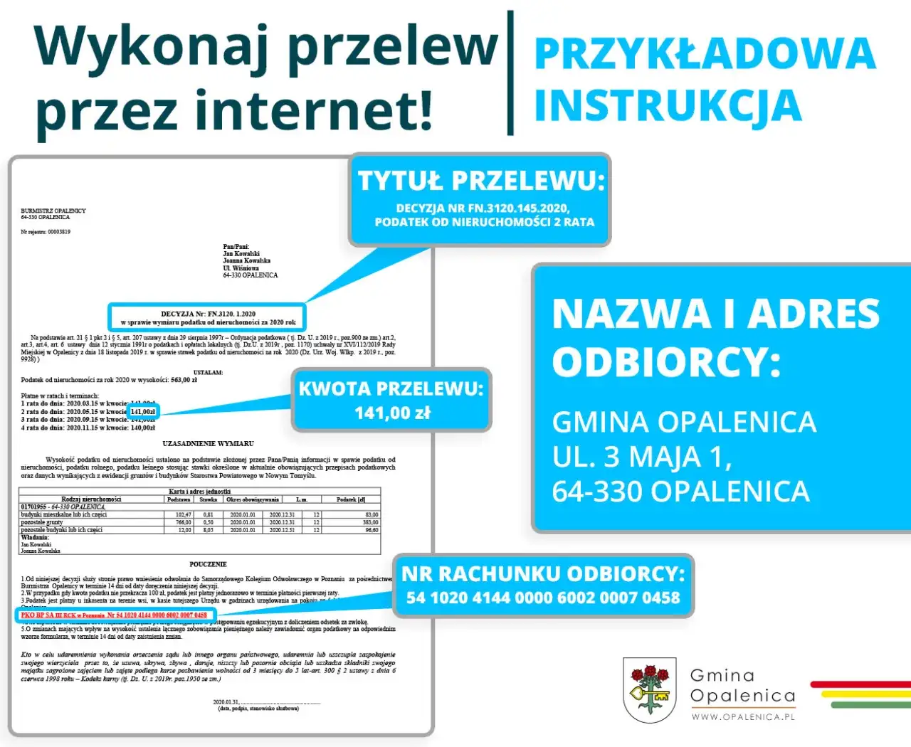Zdjęcie Jak zapłacić podatek od nieruchomości przelewem bez problemów