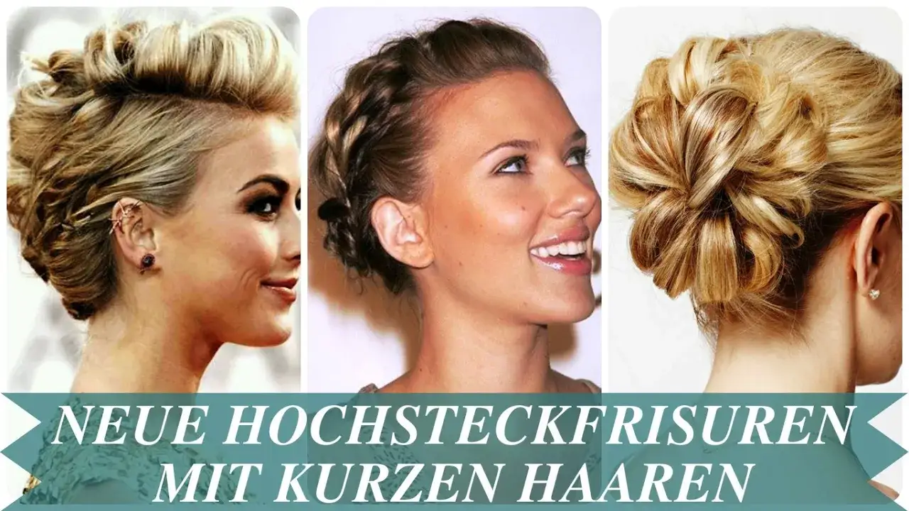 Zdjęcie Hochsteckfrisuren f&uuml;r kurze Haare: Stilvolle Ideen f&uuml;r jeden Anlass